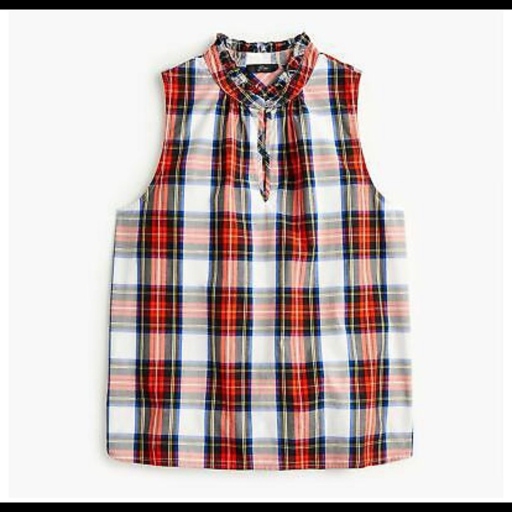 NEW WITH TAGS | J. Crew Plaid sleeveless shirt